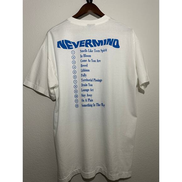 Nirvana Nevermind Vintage Reprint Single Stitch T-shirt Giant Tag - Picture 2 of 6